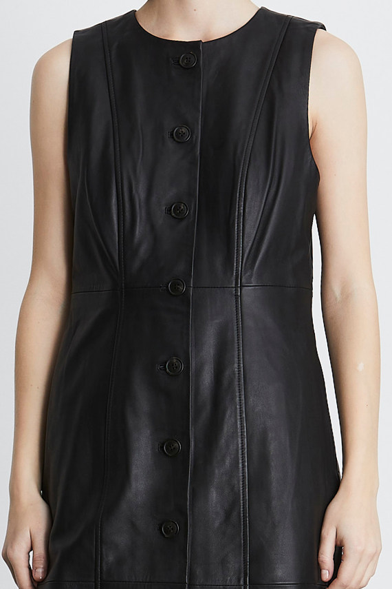 Heartmade Vista laederkjole, Sort